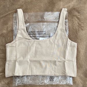 cotton on ash crop tank vintage taupe